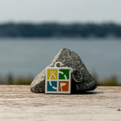 Geocaching Logo Nano Geocoin/Zipper pull/Charm with clasp - Image 4