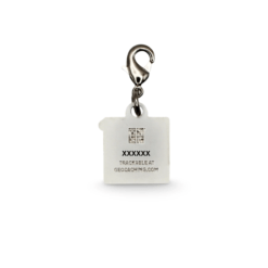 Geocaching Logo Nano Geocoin/Zipper pull/Charm with clasp - Image 2