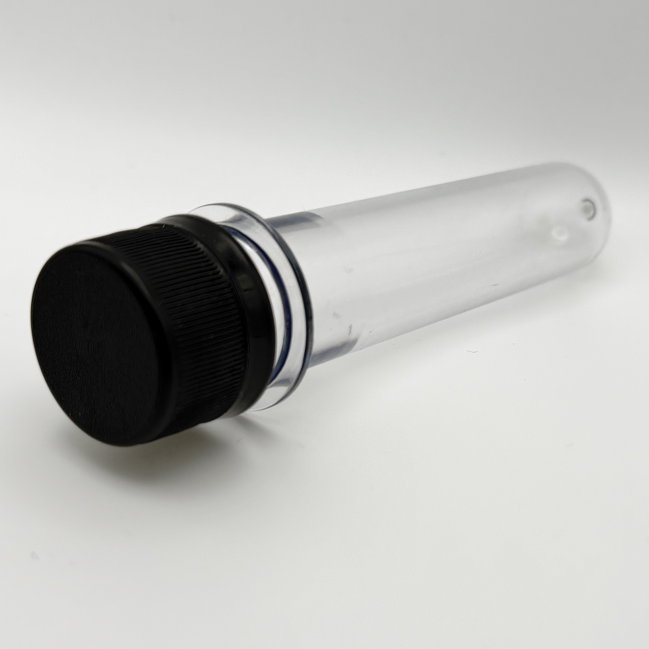 Clear PET Preform with Black Lid (13.2xØ2.5cm) - Image 3