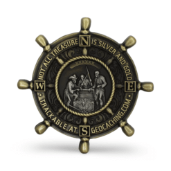 2026 Pirate Geocoin - Ship Wheel - Image 3