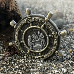 2026 Pirate Geocoin - Ship Wheel - Image 5