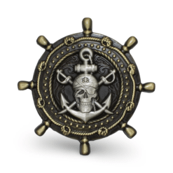 2026 Pirate Geocoin - Ship Wheel - Image 2