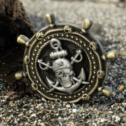 2026 Pirate Geocoin - Ship Wheel - Image 4