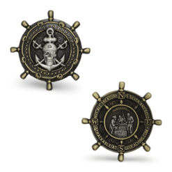 2026 Pirate Geocoin - Ship Wheel